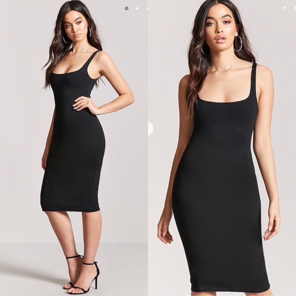 tank midi bodycon dress